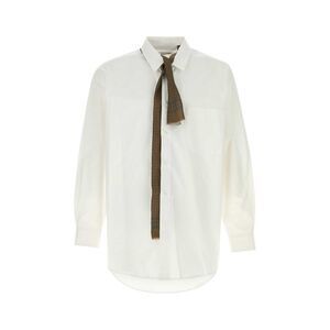 Magliano Men White Stretch Poplin Shirt
